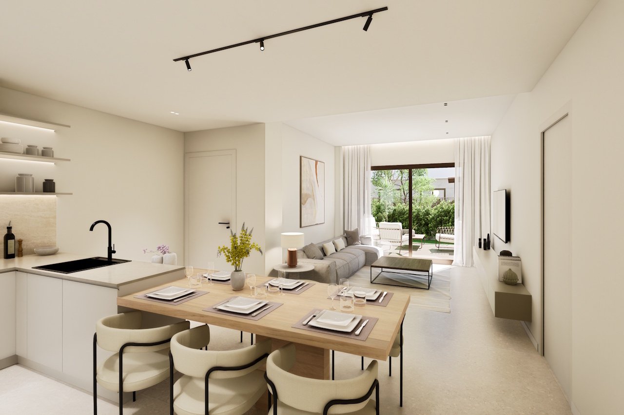 Erdgeschoss-Wohnungen mit 3 Schlafzimmern, 2 Bädern, Tiefgaragenstellplatz und Gemeinschaftspool neben Serena Golf - 3