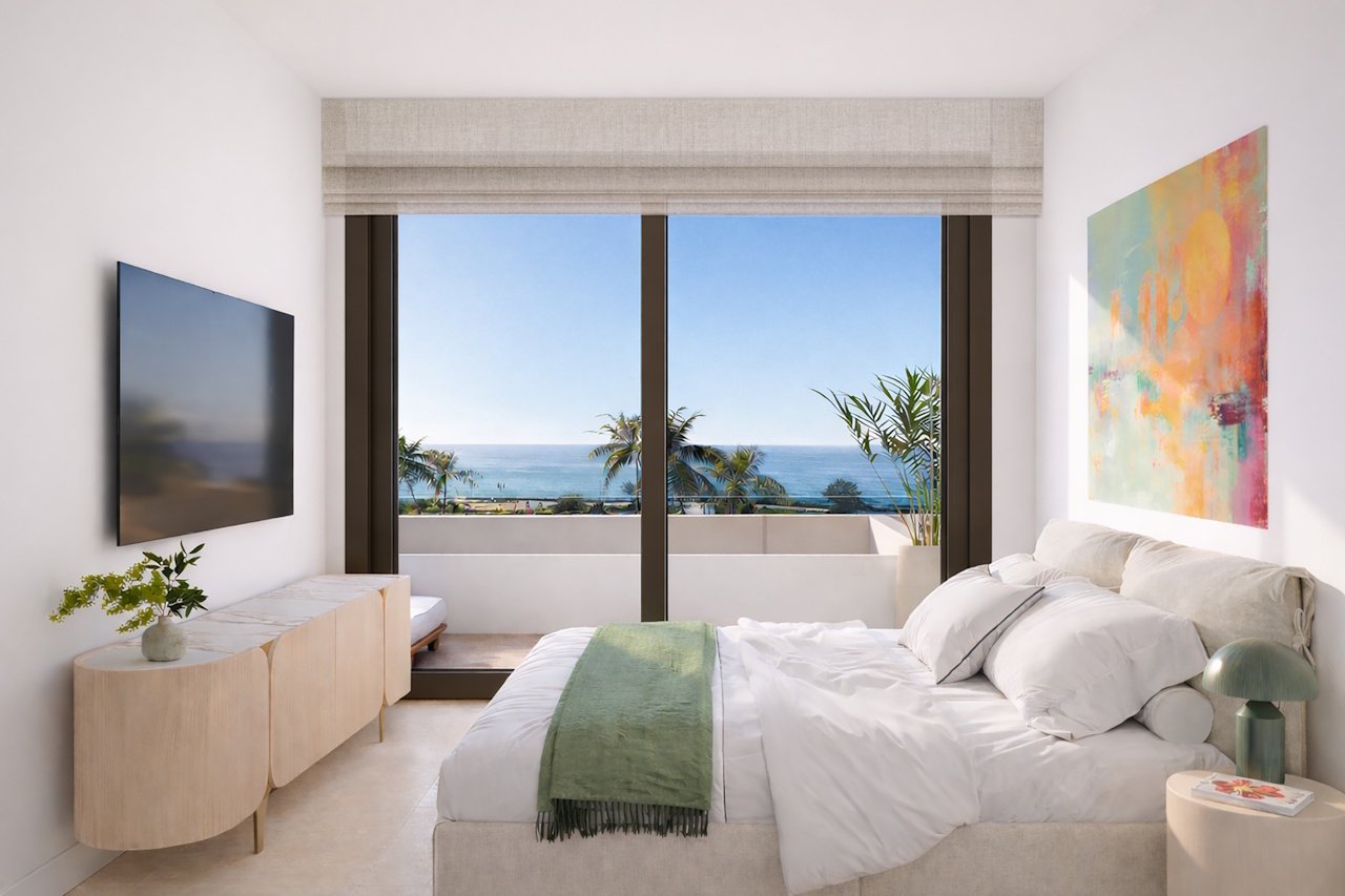 Reihenhäuser mit 3 Schlafzimmern, 2 Bädern, Gäste-WC, Dachterrasse, Meerblick und Gemeinschaftspool in exkusiver Anlage direkt am Meer - 9