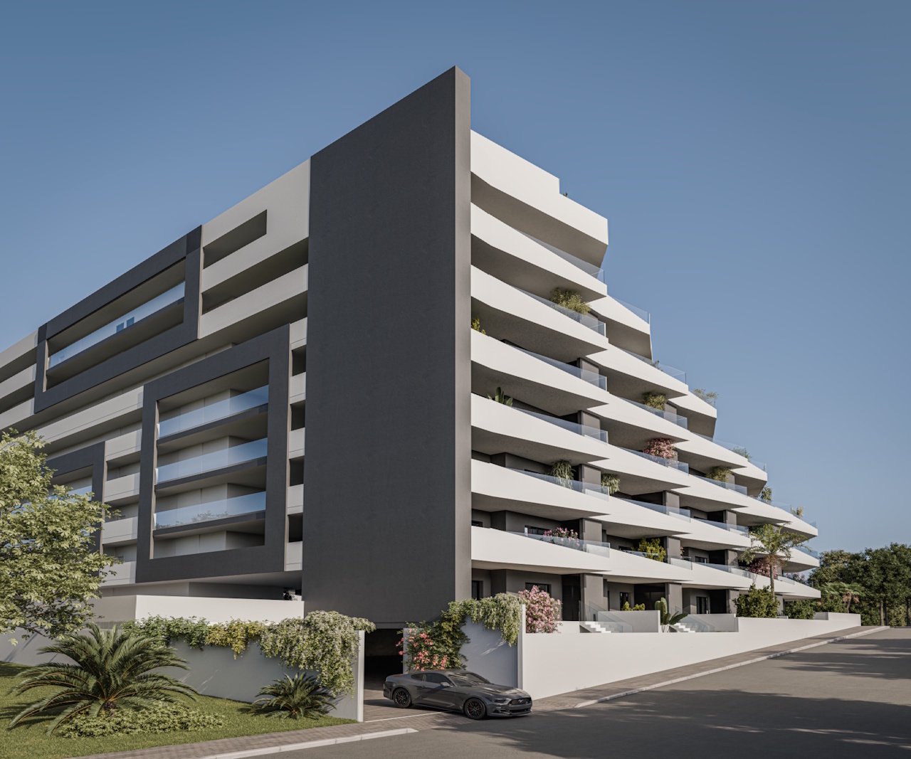 Moderne Wohnungen mit 2 Schlafzimmern, 2 Badezimmern, großer Terrasse, Tiefgaragenstellplatz und Gemeinschaftspool - 8