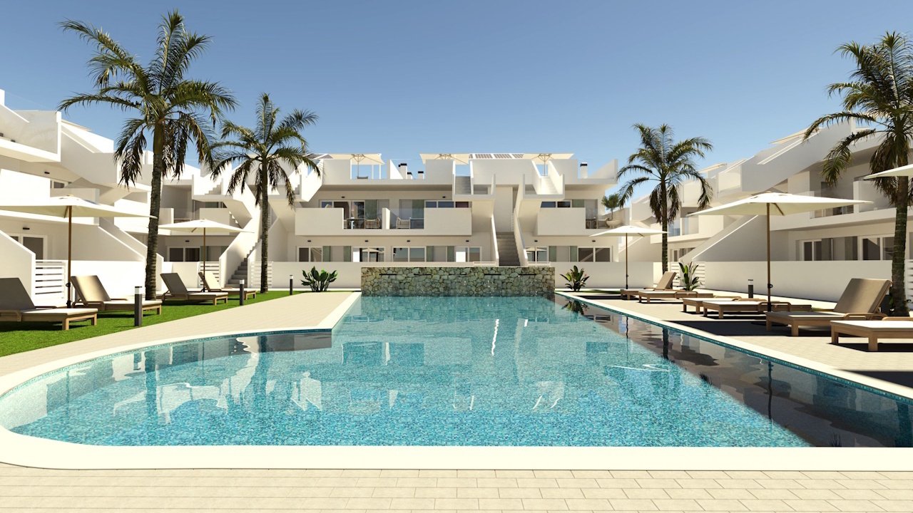 Obergeschoss-Wohnungen mit 2 Schlafzimmern, 2 Bädern, Dachterrasse, Kfz-Stellplatz und Gemeinschaftspool im El Alba Mediterranean Resort - 1