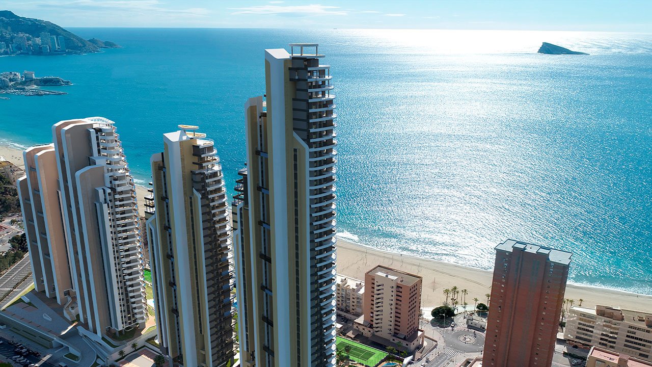 Wohnungen mit 2 Schlafzimmern, 2 Bädern, Klimaanlage, Fußbodenheizung in Bädern, Kfz-Stellplatz und Meerblick nur 100 m vom Strand - 5