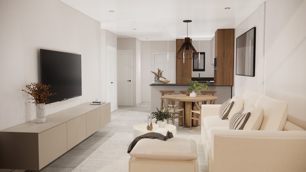 Obergeschoss-Wohnungen mit 2 Schlafzimmern, 2 Bädern, Dachterrasse, Vorinstallation Klimaanlage, Fußbodenheizung in Bädern und optionalem Whirlpool - 8