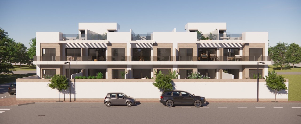 Obergeschoss-Wohnungen mit 2 Schlafzimmern, 2 Bädern, Dachterrasse, Vorinstallation Klimaanlage, Fußbodenheizung in Bädern und optionalem Whirlpool - 3