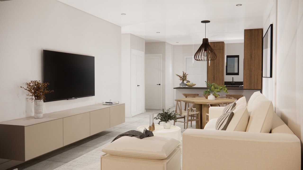 Obergeschoss-Wohnungen mit 2 Schlafzimmern, 2 Bädern, Dachterrasse, Vorinstallation Klimaanlage, Fußbodenheizung in Bädern und optionalem Whirlpool - 5