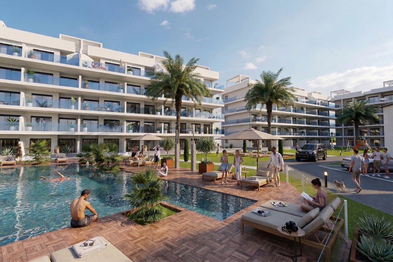 Appartements mit 2 Schlafzimmern und 2 Bädern in abgeschlossener Anlage mit Gemeinschaftspool und Spa - 1