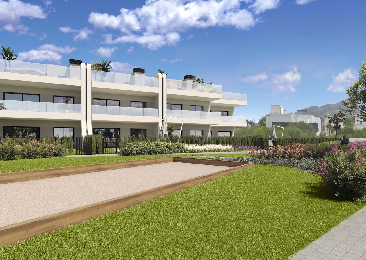 Erdgeschoss-Wohnungen mit 3 Schlafzimmern, 2 Badezimmern, Klimaanlage, Kfz-Stellplatz und Gemeinschaftspool im Herzen des La Manga Club - 3