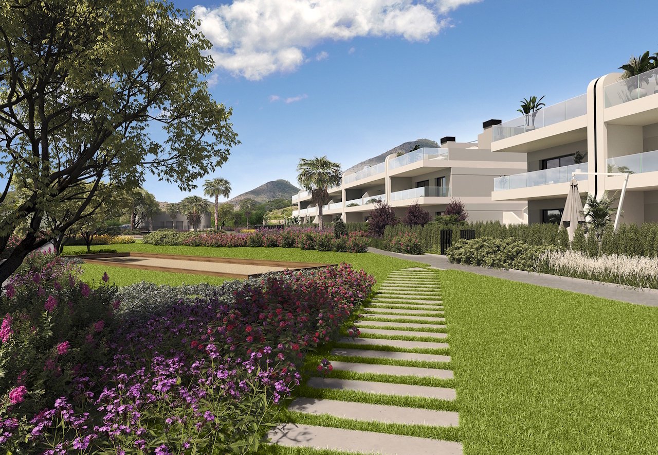 Erdgeschoss-Wohnungen mit 3 Schlafzimmern, 2 Badezimmern, Klimaanlage, Kfz-Stellplatz und Gemeinschaftspool im Herzen des La Manga Club - 4