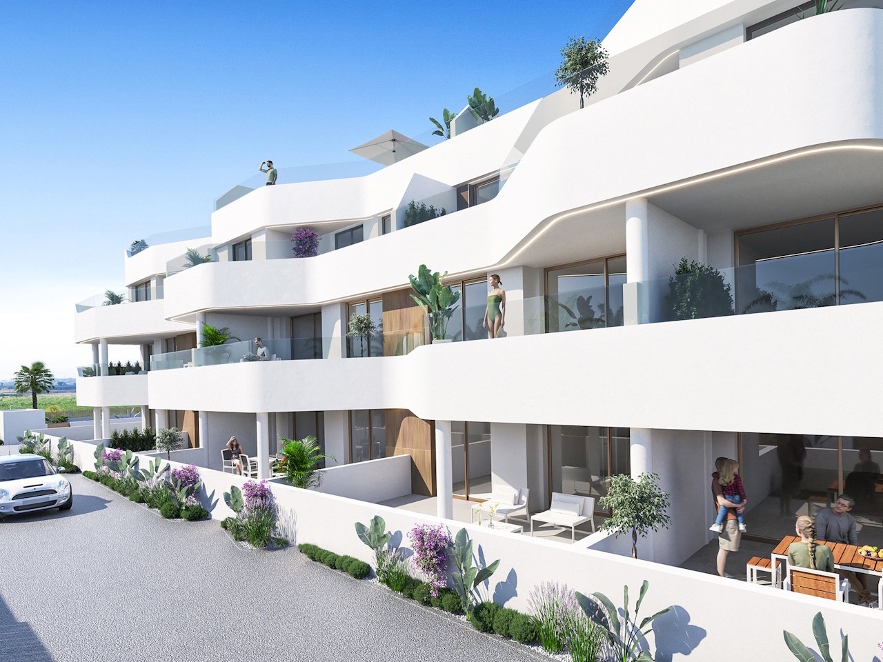 Penthouse-Wohnungen mit 3 Schlafzimmern, 2 Bädern, Dachterrasse, Tiefgaragenstellplatz und Gemeinschaftspool in der Golfanlage La Serena Golf - 3