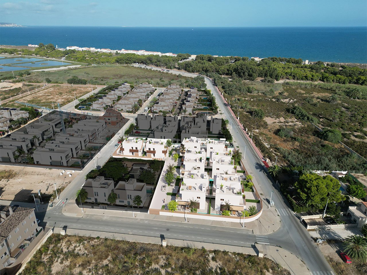 Moderne Villen mit 3 Schlafzimmern, 3 Bädern und Privatpool nur 500 m vom kilometerlangen Sandstrand - 4