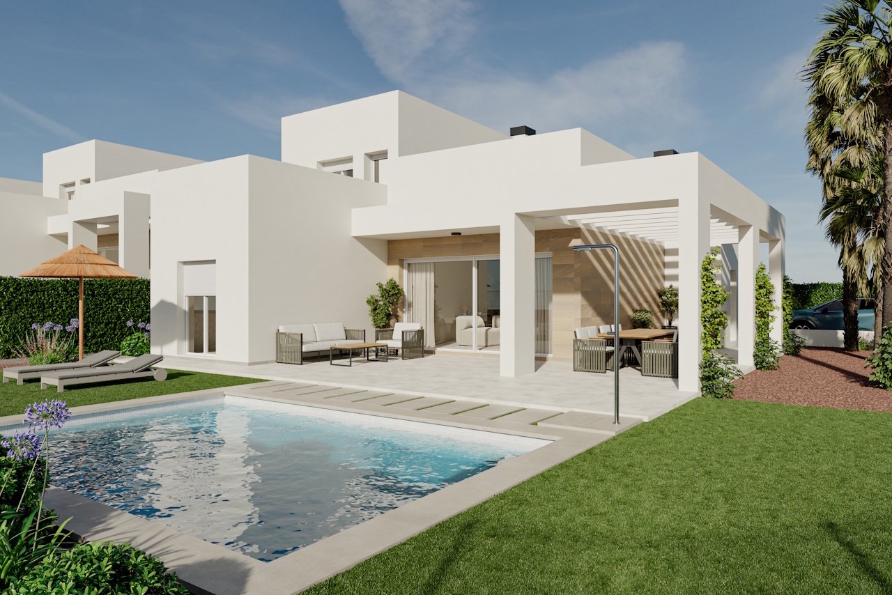 Villen mit 4 Schlafzimmern, 3 Bädern, Klimaanlage, Privatpool und Keller im wunderschönen La Finca Golf Komplex - 1