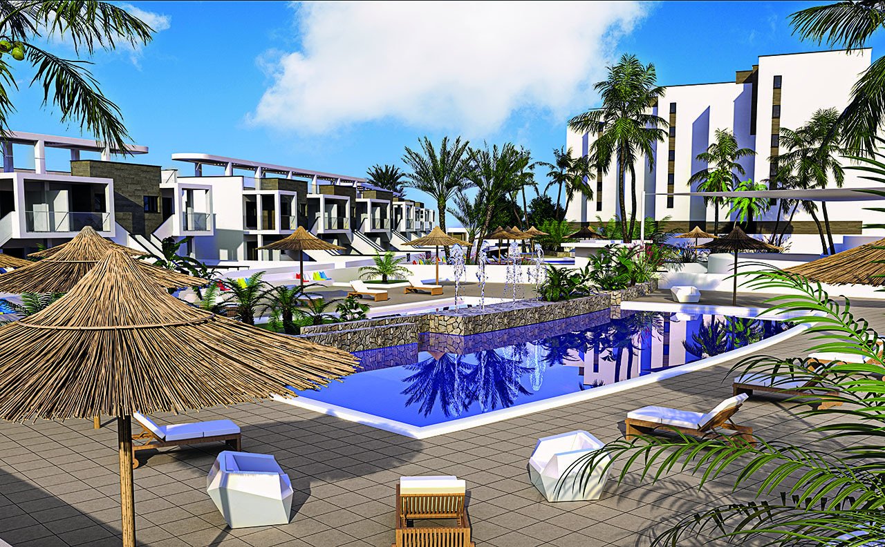 Appartements mit 2 Schlafzimmern und 2 Bädern in abgeschlossener Anlage mit Gemeinschaftspools nur 600 m vom Strand - 1