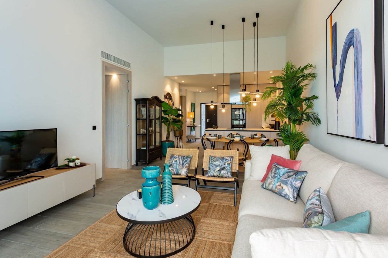 Doppelhaushälften mit 3 Schlafzimmern, 2 Bädern, Dachterrasse, Klimaanlage und Privatpool in der wunderschönen Golfanlage La Finca Resort - 7