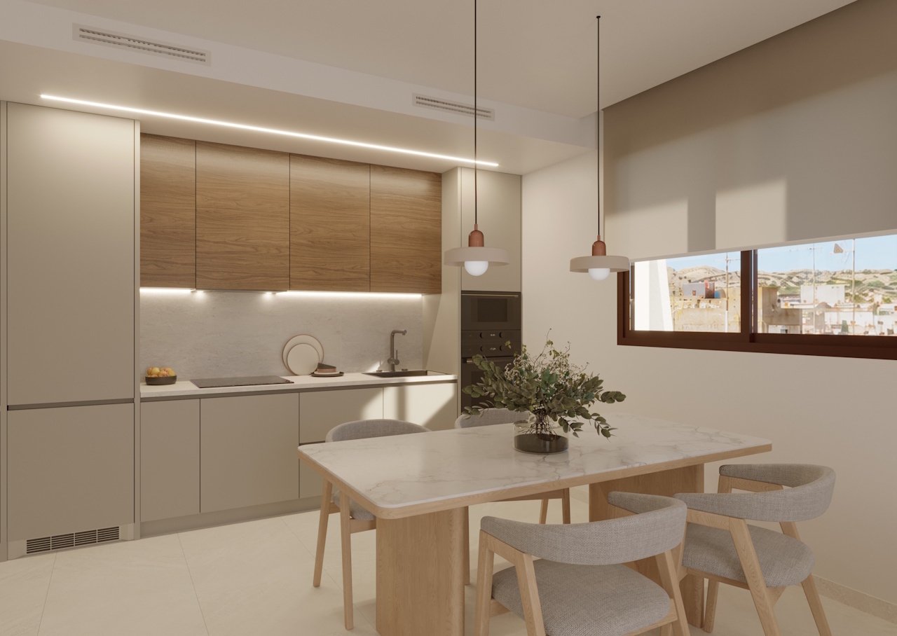 Appartements mit 2 Schlafzimmern, 2 Bädern, Vorinstallation Klimaanlage und Gemeinschaftspool nur 500 m vom Strand - 4
