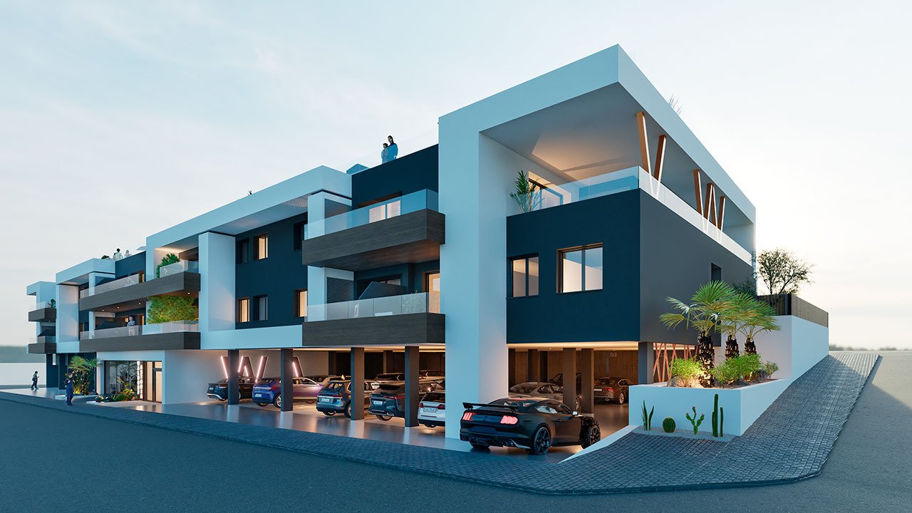 Moderne Appartements mit 2 Schlafzimmern, 2 Bädern, Einbauküchen mit Elektrogeräten und Gemeinschaftspool - 2