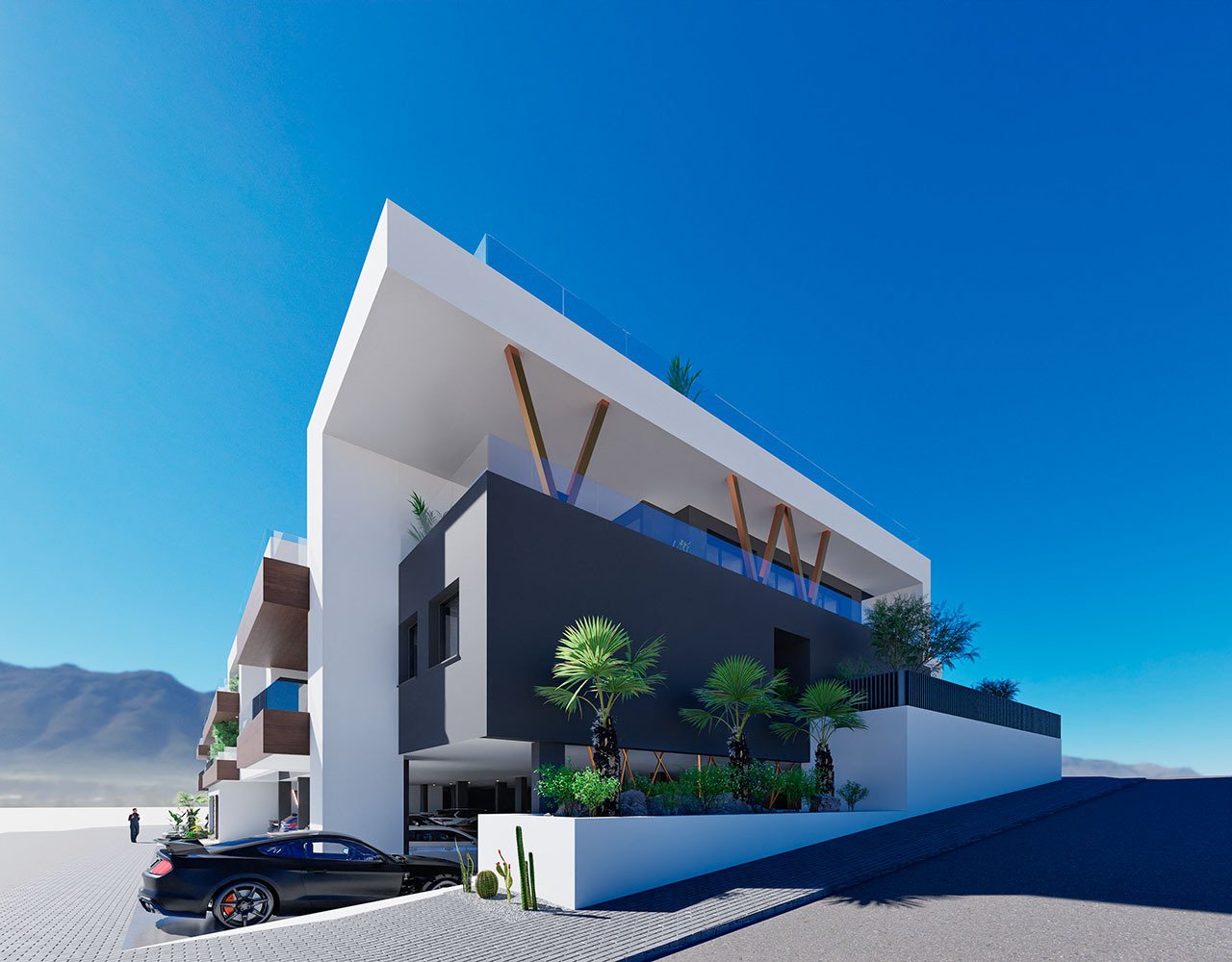 Moderne Appartements mit 2 Schlafzimmern, 2 Bädern, Einbauküchen mit Elektrogeräten und Gemeinschaftspool - 6