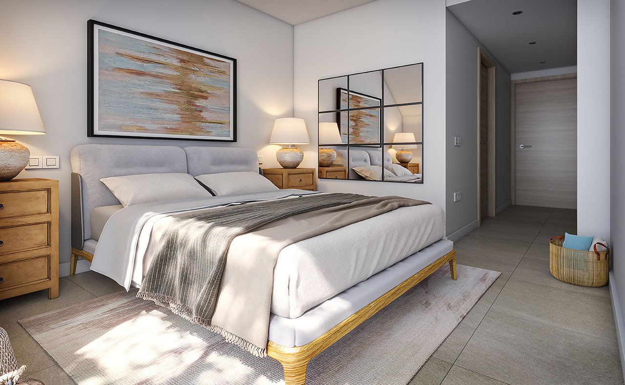 Appartements mit 3 Schlafzimmern, 2 Bädern, Klimaanlage, Fußbodenheizung in Bädern, Gemeinschaftspool und Kfz-Stellplatz nur 100 m vom Meer - 10
