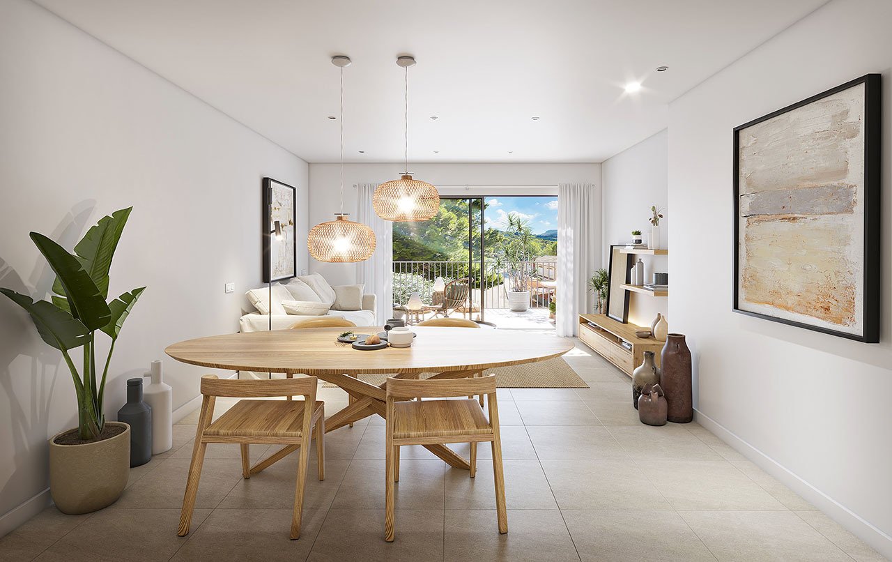Appartements mit 3 Schlafzimmern, 2 Bädern, Klimaanlage, Fußbodenheizung in Bädern, Gemeinschaftspool und Kfz-Stellplatz nur 100 m vom Meer - 8