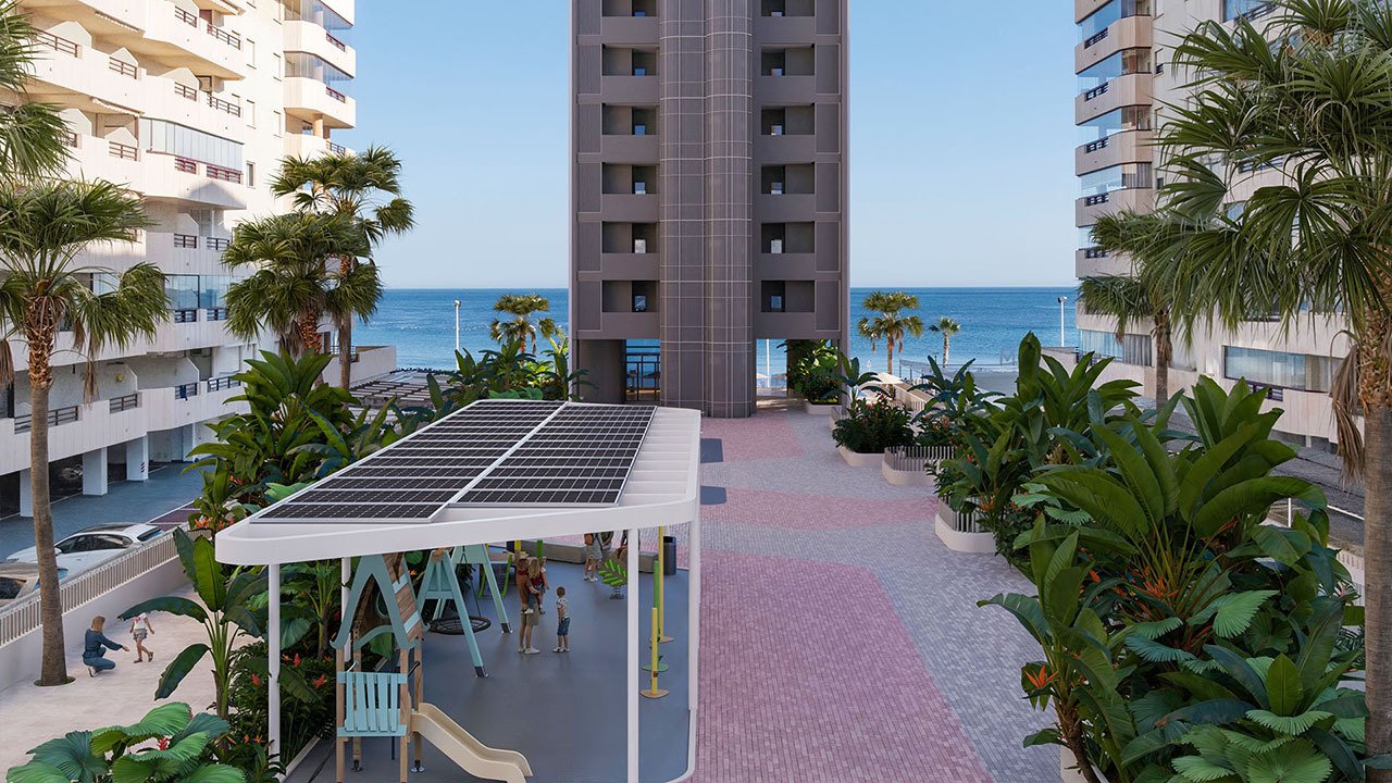 Wohnungen mit 1 Schlafzimmer, 1 Bad, Klimaanlage, Fußbodenheizung in Bädern, Kfz-Stellplatz und Meerblick in erster Linie am Strand - 7