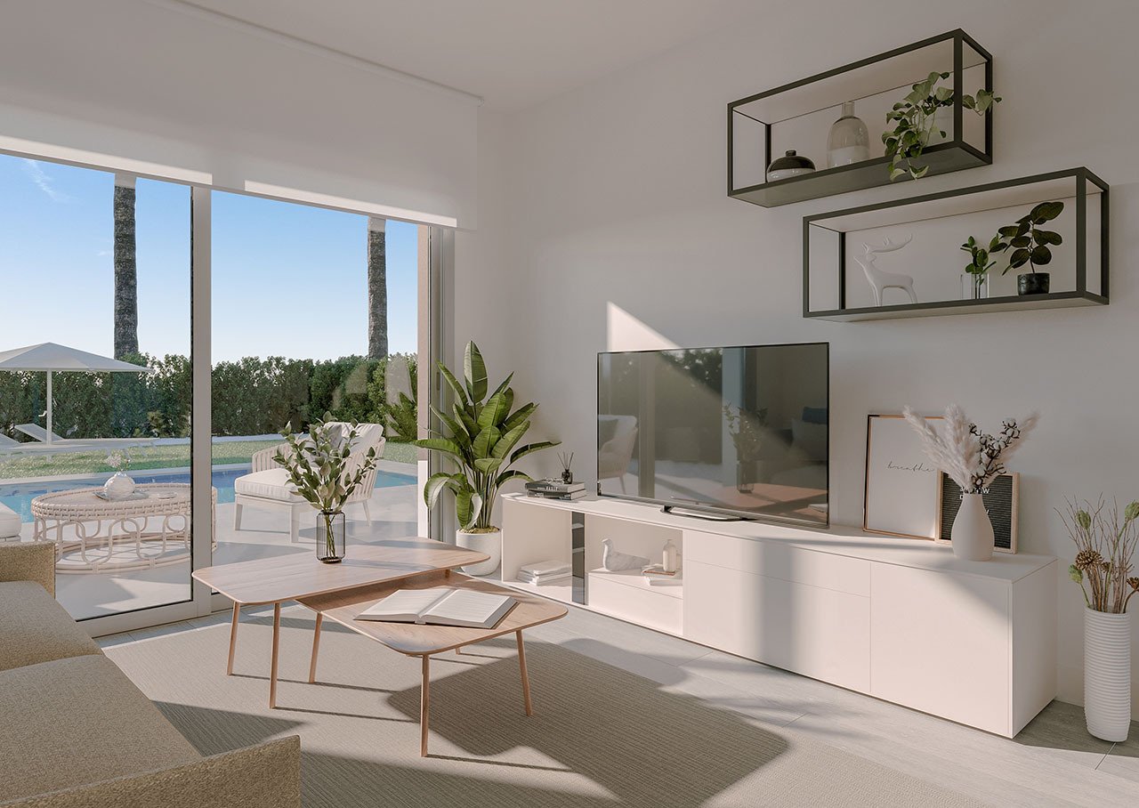 Appartements mit 2 Schlafzimmern, 2 Bädern, Fußbodenheizung in Bädern, Klimaanlage und Gemeinschaftspool nur 300 m vom Strand - 4