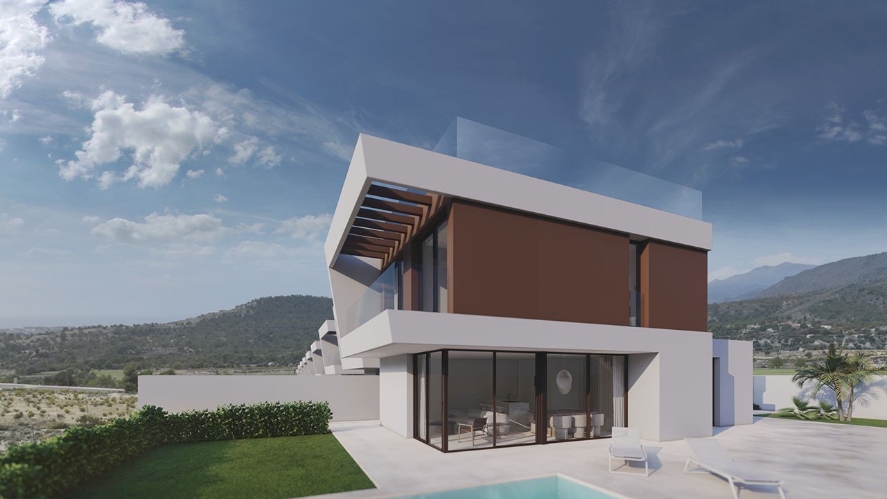 Exklusive Villen mit 3 Schlafzimmern, 3 Bädern, Gäste-WC, Privatpool und Dachterrasse mit Meerblick in wunderschöner Umgebung - 2