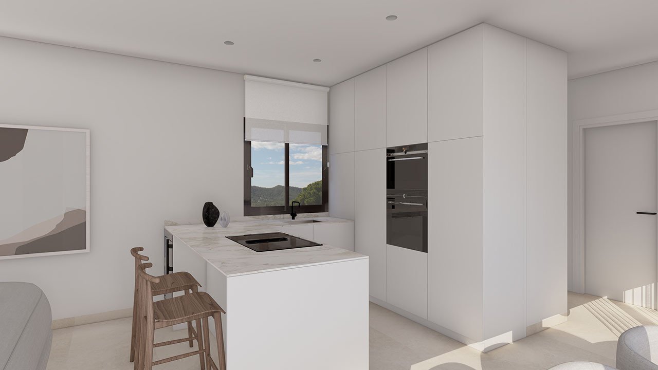 Exklusive Villen mit 3 Schlafzimmern, 3 Bädern, Gäste-WC, Privatpool und Dachterrasse mit Meerblick in wunderschöner Umgebung - 9