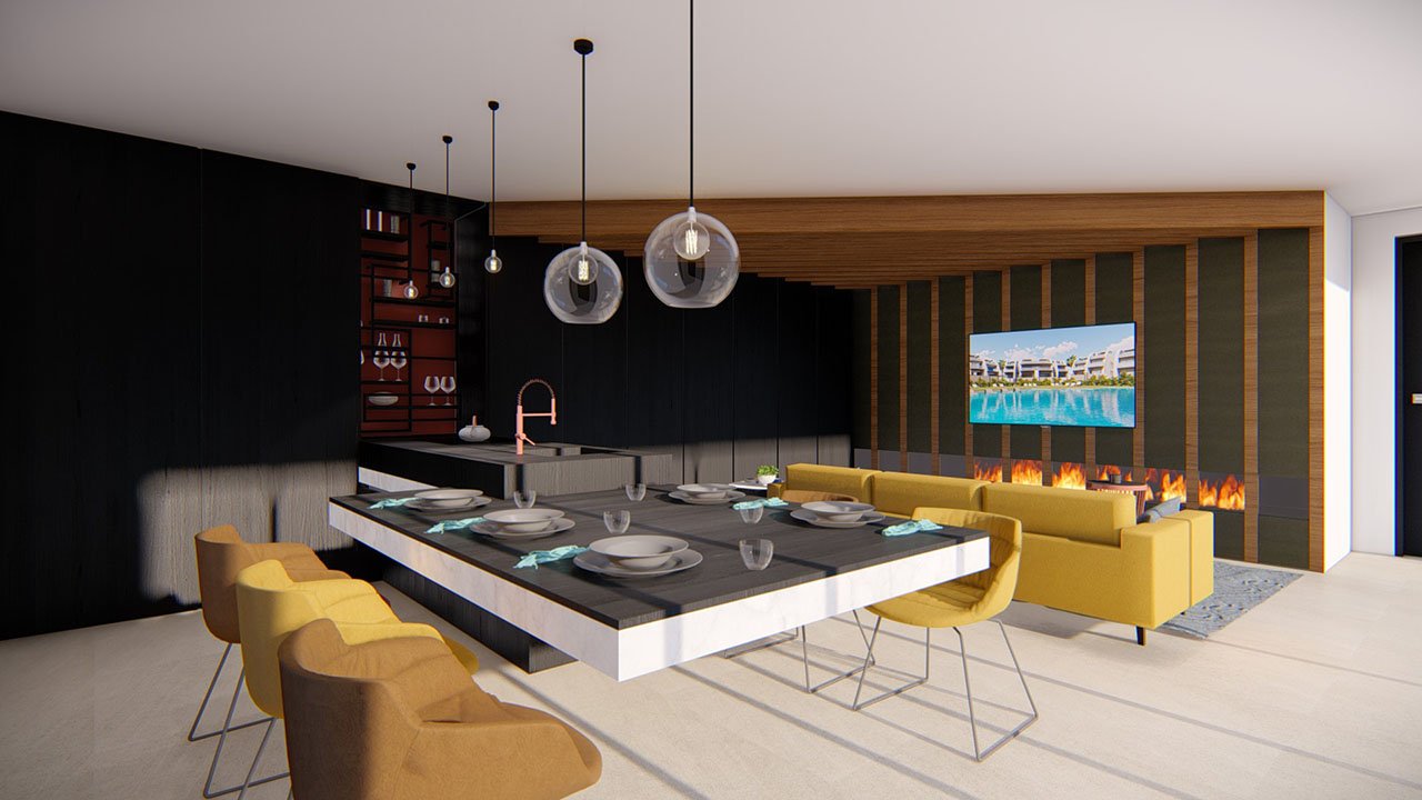 Großzügige und exklusive Villen mit 3 Schlafzimmern, 3 Bädern, Gäste-WC, Infinity-Pool, Garage/Keller und Meerblick - 7
