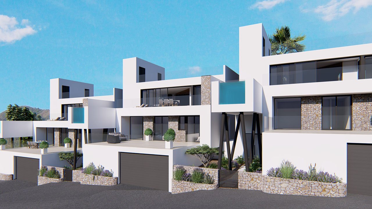 Großzügige und exklusive Villen mit 3 Schlafzimmern, 3 Bädern, Gäste-WC, Infinity-Pool, Garage/Keller und Meerblick - 9