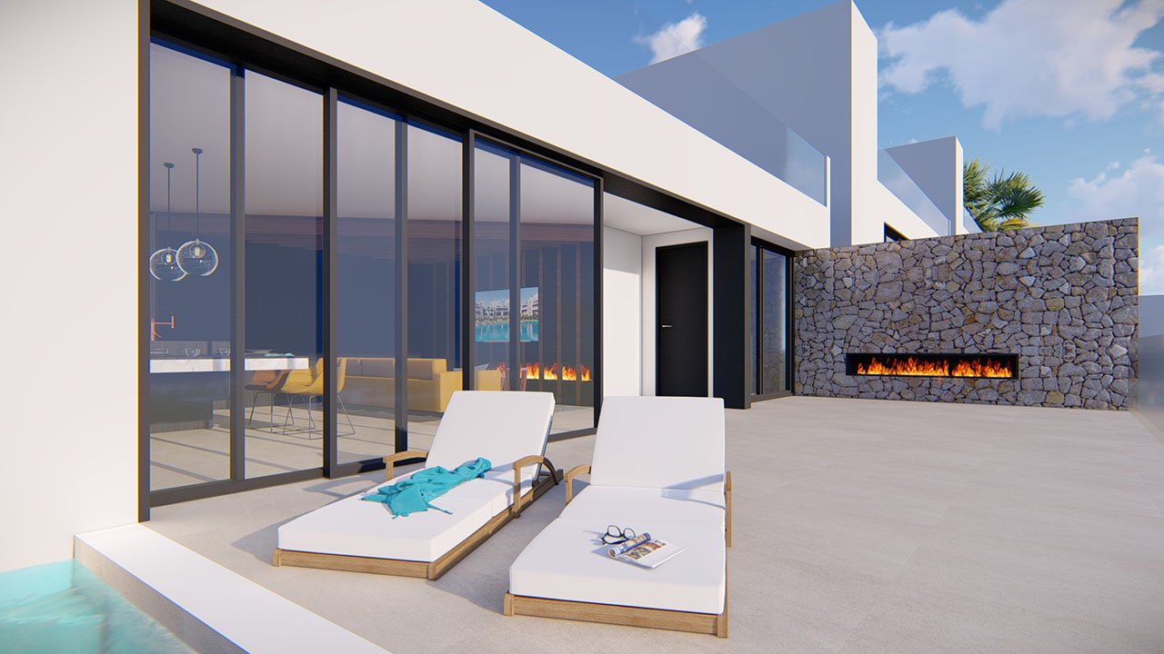 Großzügige und exklusive Villen mit 3 Schlafzimmern, 3 Bädern, Gäste-WC, Infinity-Pool, Garage/Keller und Meerblick - 8