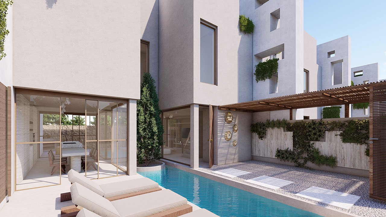Einzigartige Reihenvillen mit 3 Schlafzimmern, 2 Bädern, Gäste-WC, Dachterrasse und Privatpool - 2