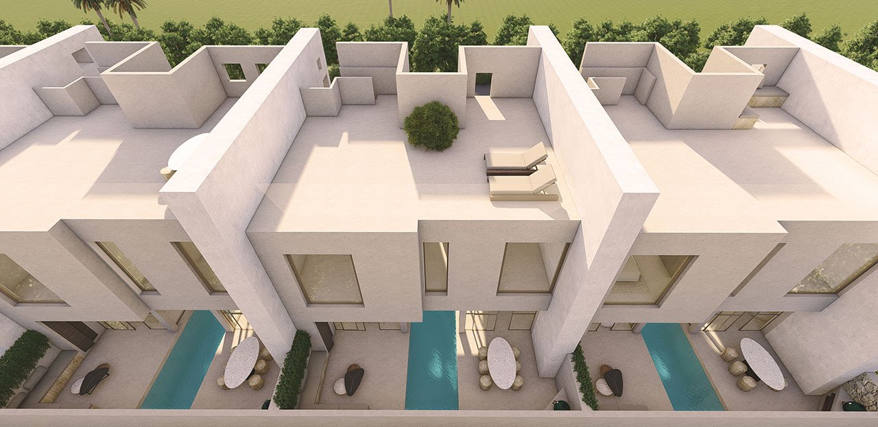 Einzigartige Reihenvillen mit 3 Schlafzimmern, 2 Bädern, Gäste-WC, Dachterrasse und Privatpool - 10