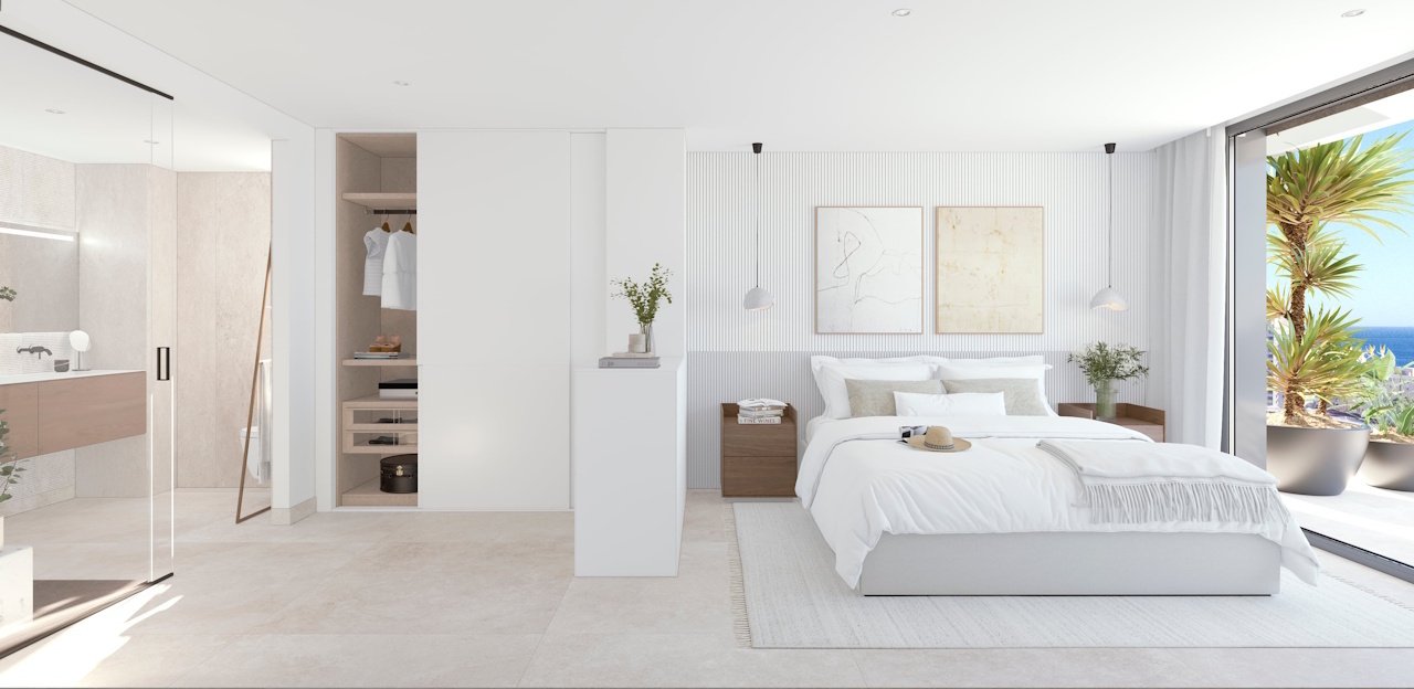 Luxus-Wohnungen mit 2 Schlafzimmern, 2 Bädern und Meerblick in exklusiver Anlage mit Außenpools und Wellness-Bereich nur 900 m vom Strand - 15