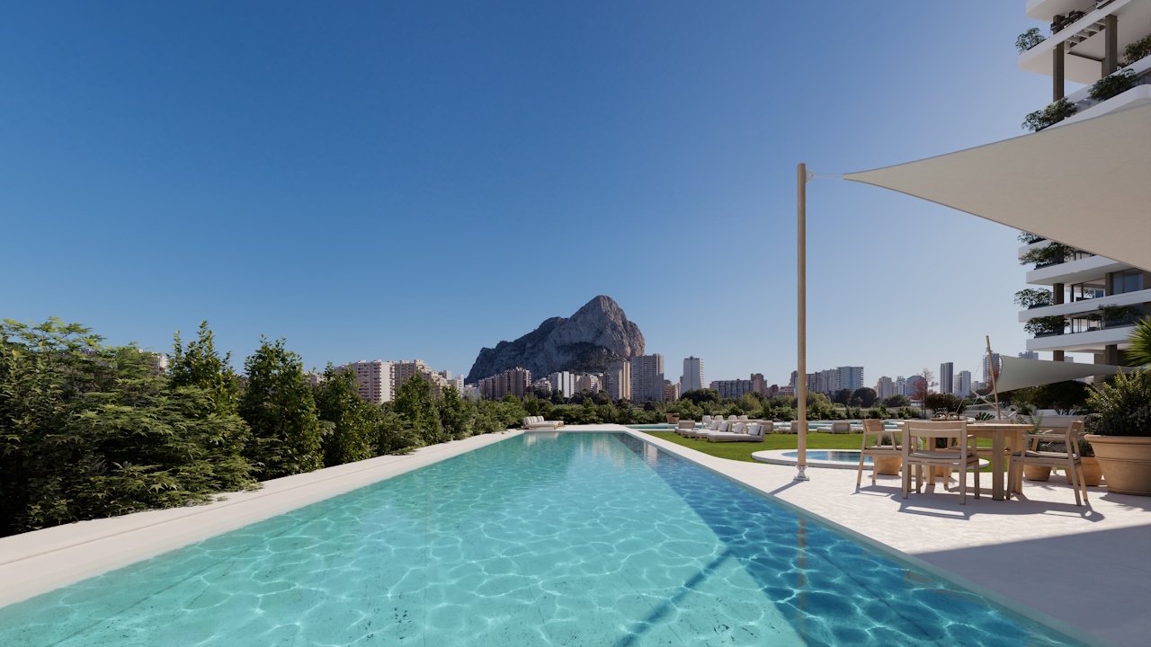 Luxus-Wohnungen mit 2 Schlafzimmern, 2 Bädern und Meerblick in exklusiver Anlage mit Außenpools und Wellness-Bereich nur 900 m vom Strand - 2