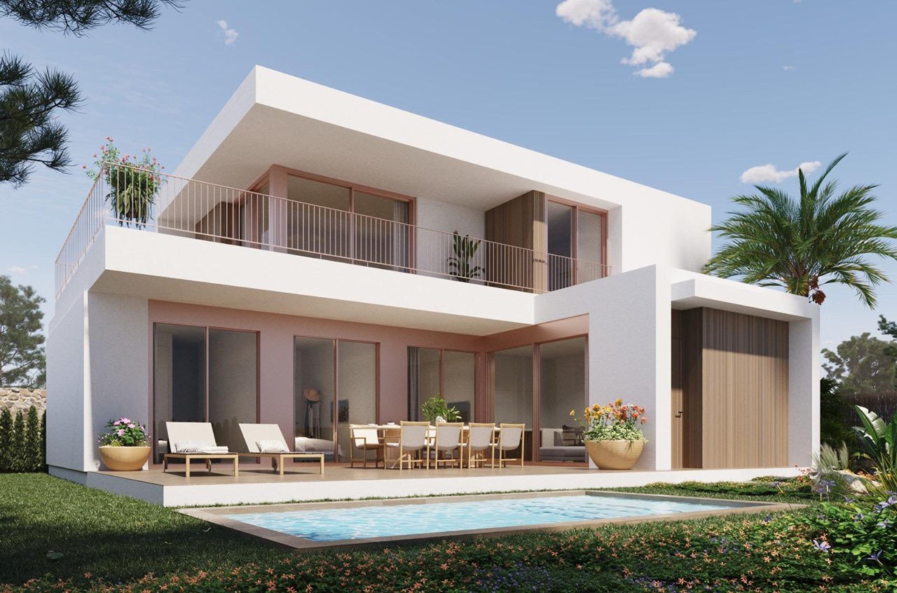 Exklusive Villen mit 4 Schlafzimmern, 3 Bädern, Dachterrasse und Privatpool in einer sehr schönen Golfanlage - 1