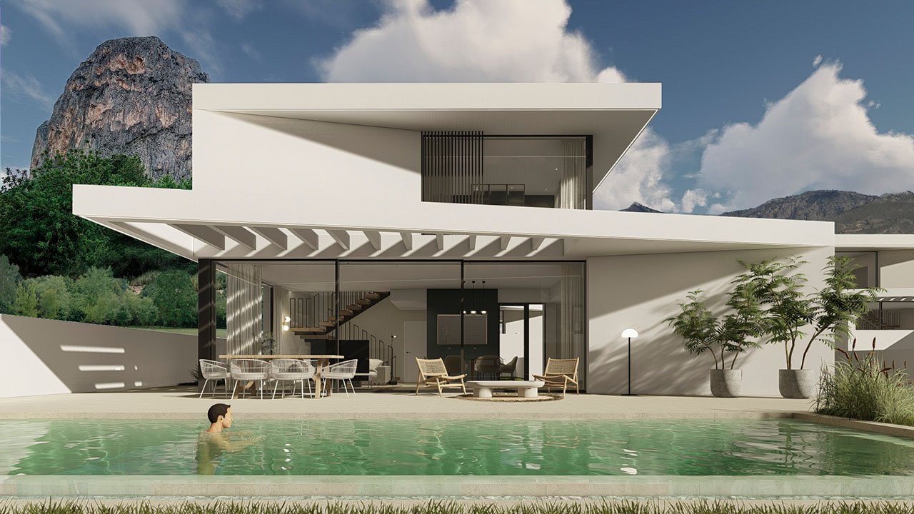 Fantastische und großzügige Villen mit 4 Schlafzimmern, 4 Bädern, Gäste-WC, Garage, Privatpool und Meerblick - 1