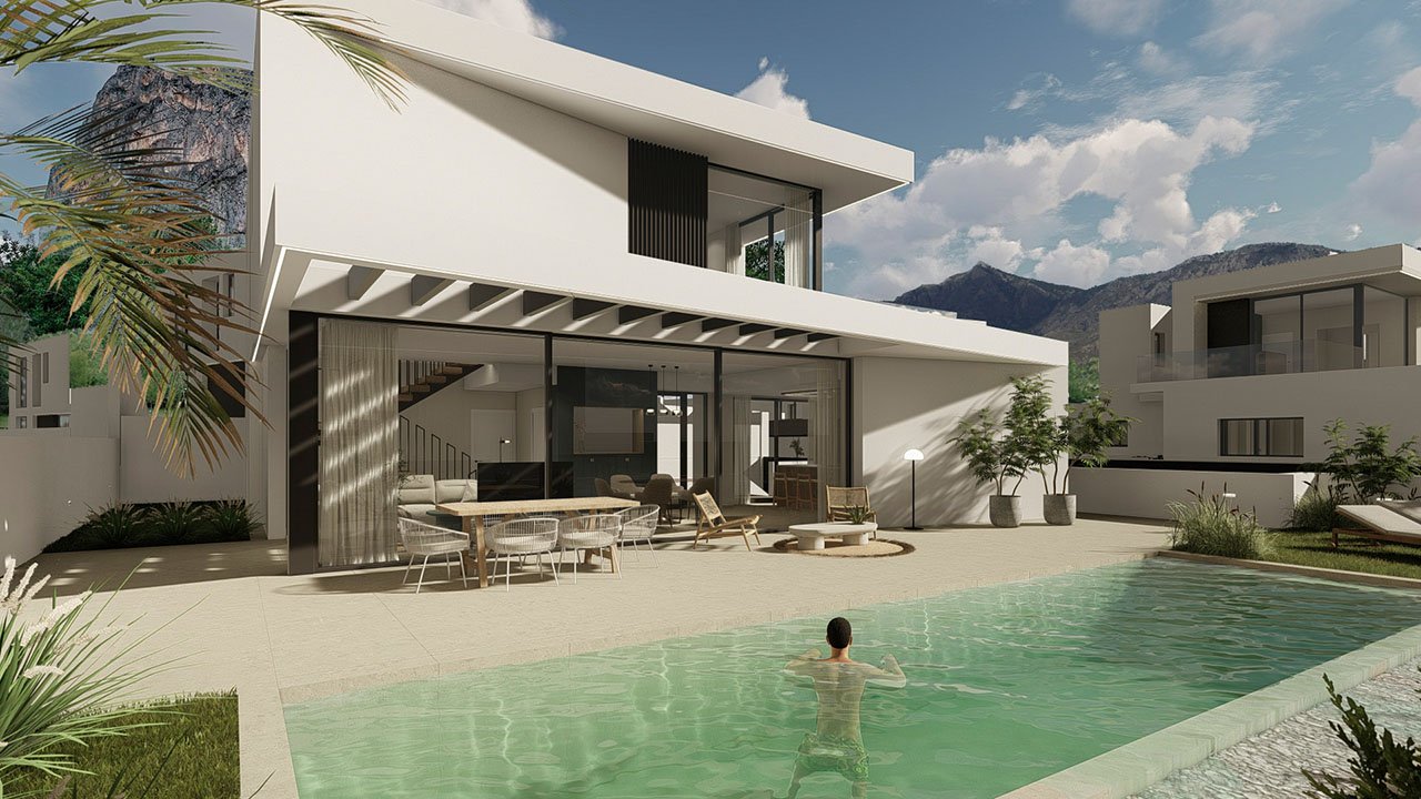 Fantastische und großzügige Villen mit 4 Schlafzimmern, 4 Bädern, Gäste-WC, Garage, Privatpool und Meerblick - 3