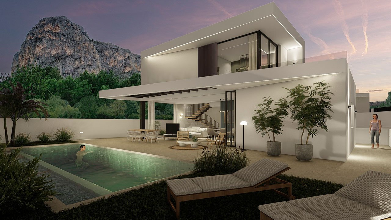 Fantastische und großzügige Villen mit 4 Schlafzimmern, 4 Bädern, Gäste-WC, Garage, Privatpool und Meerblick - 22