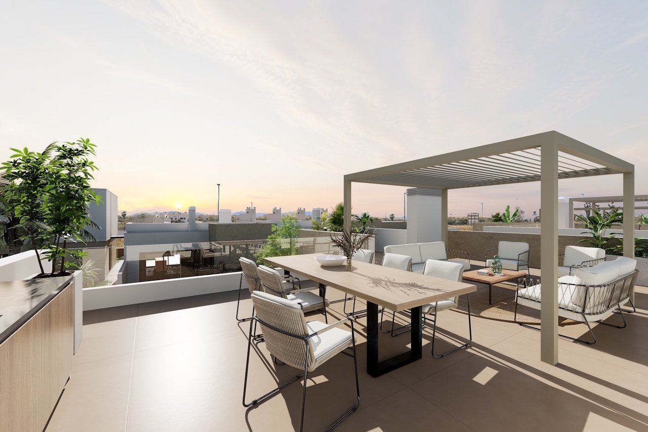 Villen mit 3 Schlafzimmern, 2 Bädern, Dachterrasse, Tiefgaragenstellplatz und Gemeinschaftspool neben Serena Golf - 12