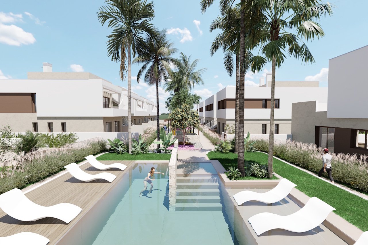 Villen mit 3 Schlafzimmern, 2 Bädern, Dachterrasse, Tiefgaragenstellplatz und Gemeinschaftspool neben Serena Golf - 16