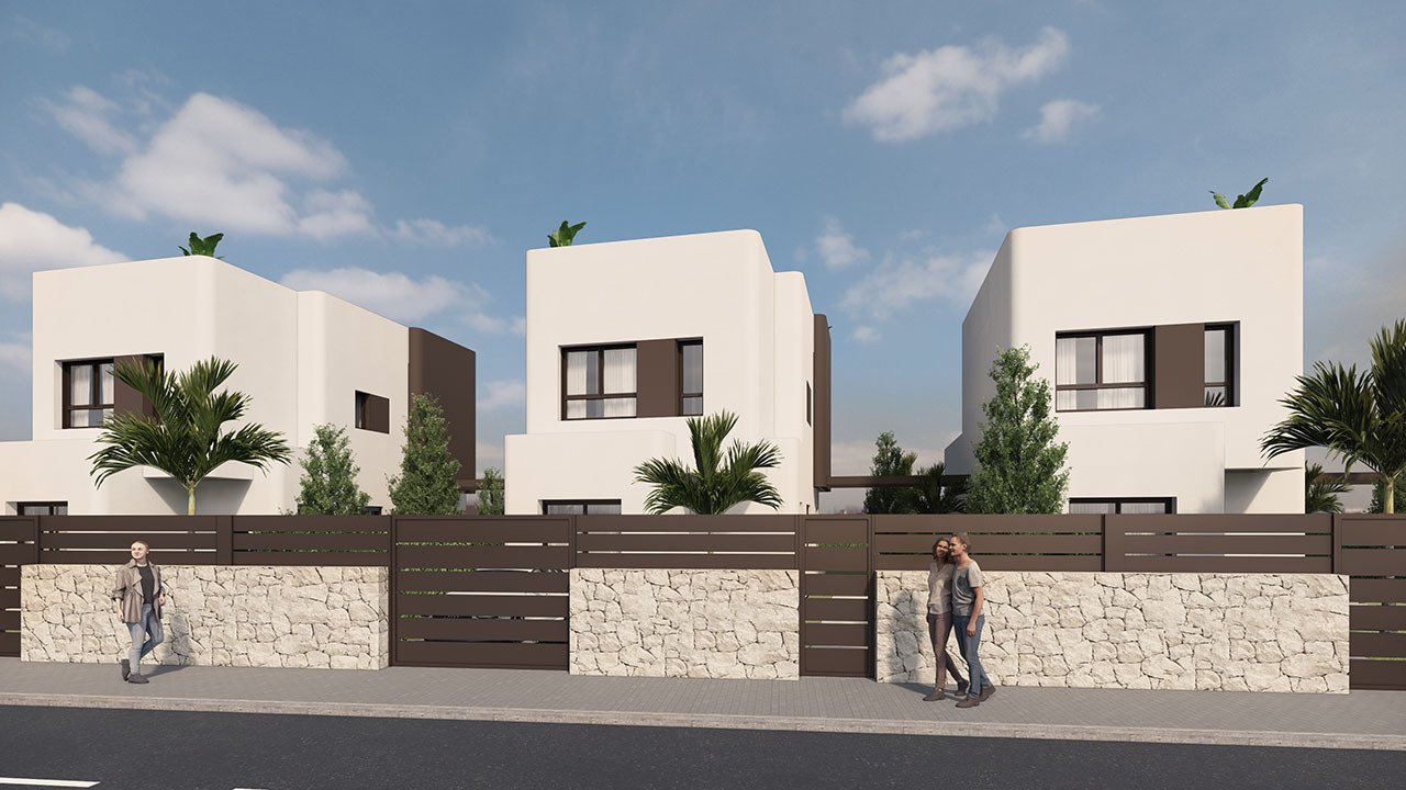 Exklusive Villen mit 3 Schlafzimmern, 3 Bädern, Dachterrasse, Kfz-Stellplatz und Privatpool in der sehr schönen Golfanlage Lo Romero Golf - 2