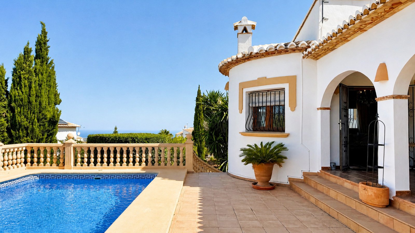Mediterrane Traumvilla mit Meerblick, Pool und Heizung in ruhiger Lage von Ràfol de Almúnia - 3