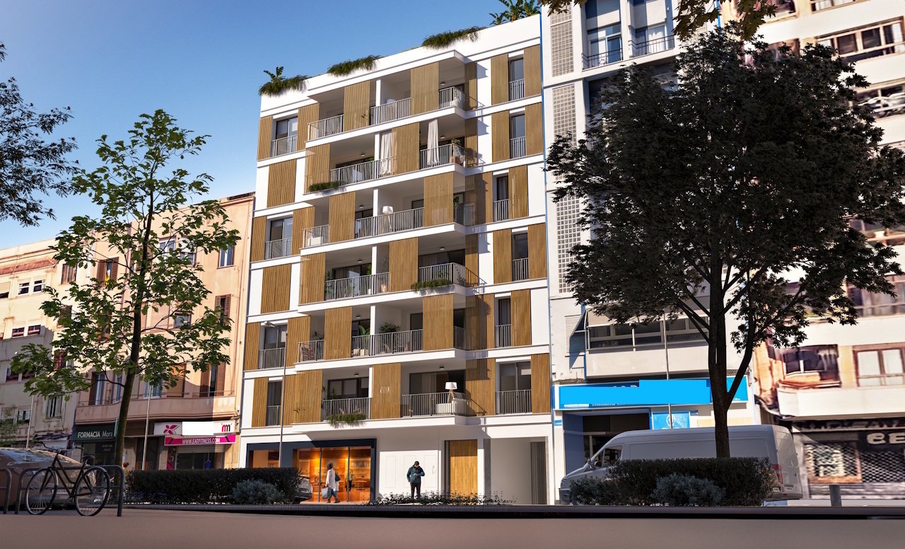 Penthouse-Wohnungen mit 3 Schlafzimmern, 2 Bädern, Dachterrasse, Klimaanlage und optionalem Tiefgaragenstellplatz im Zentrum von Palma de Mallorca - 1
