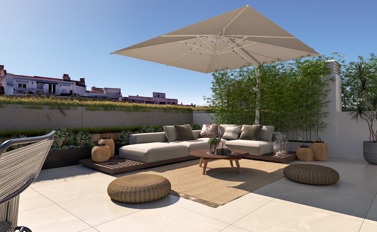 Penthouse-Wohnungen mit 3 Schlafzimmern, 2 Bädern, Dachterrasse, Klimaanlage und optionalem Tiefgaragenstellplatz im Zentrum von Palma de Mallorca - 13