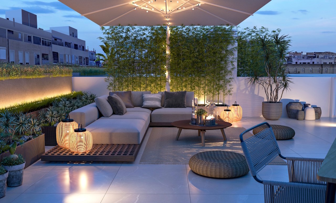 Penthouse-Wohnungen mit 3 Schlafzimmern, 2 Bädern, Dachterrasse, Klimaanlage und optionalem Tiefgaragenstellplatz im Zentrum von Palma de Mallorca - 15