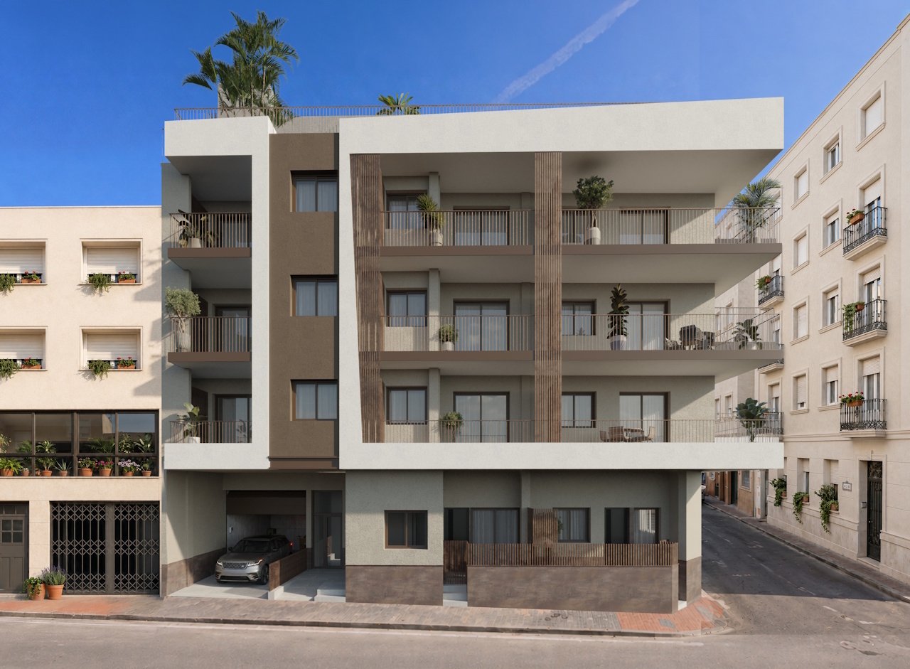 Penthouse-Wohnungen mit 2 Schlafzimmern, 2 Bädern, Vorinstallation Klimaanlage und Gemeinschaftspool nur 500 m vom Strand - 2