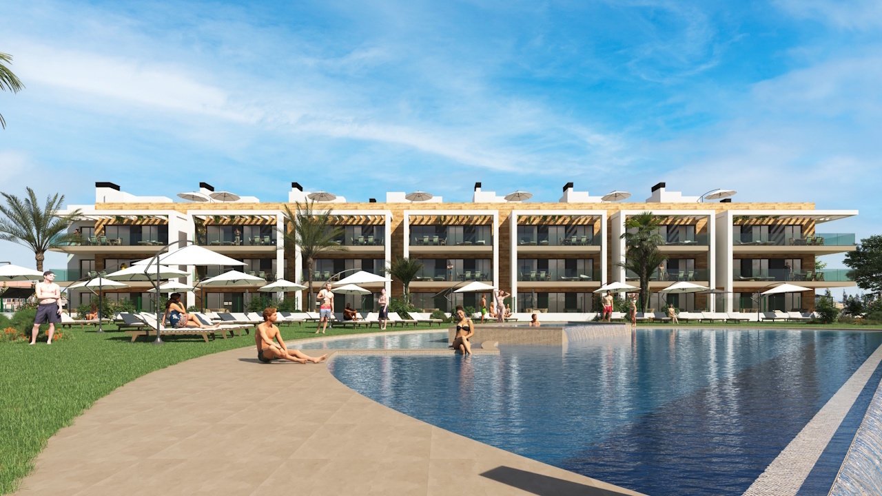 Penthouse-Wohnungen mit 2 Schlafzimmern, 2 Bädern, Tiefgaragenstellplatz und Gemeinschaftspool auf dem La Serena-Golfplatz - 1