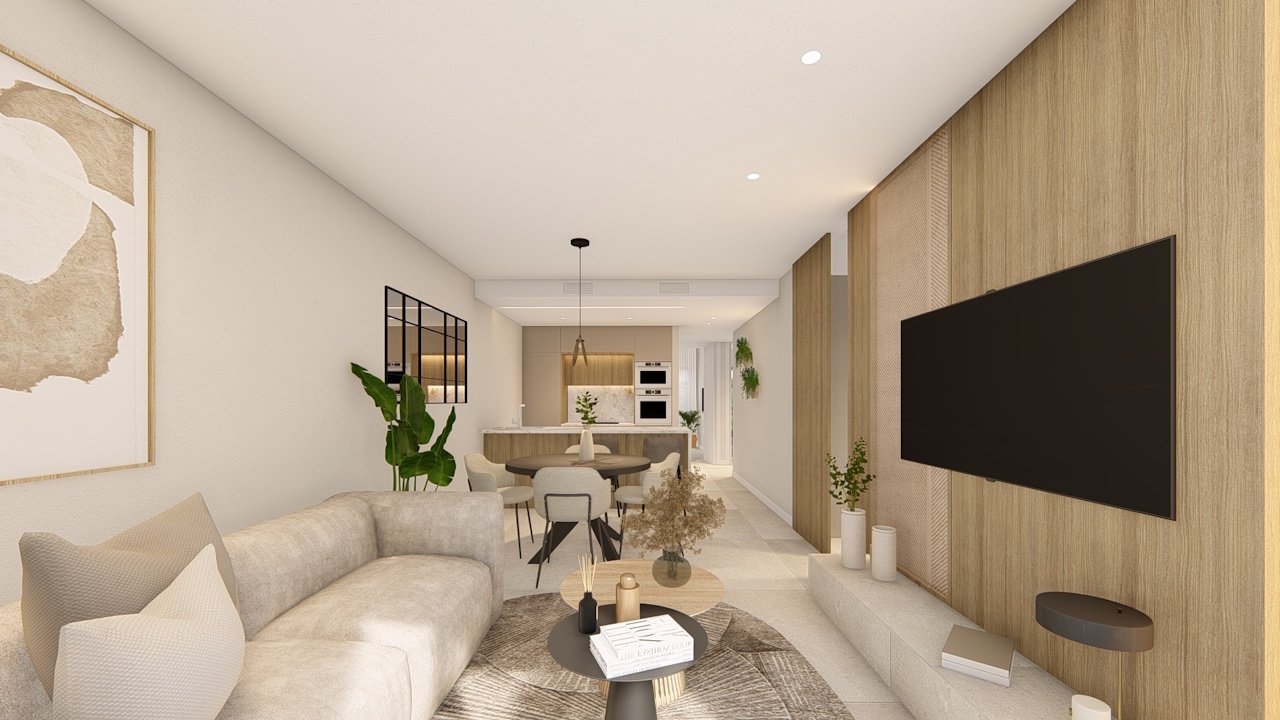 Penthouse-Wohnungen mit 2 Schlafzimmern, Tiefgaragenstellplatz und Gemeinschaftspool in einer wunderschönen Golfanlage und nur 500 m vom Strand - 5