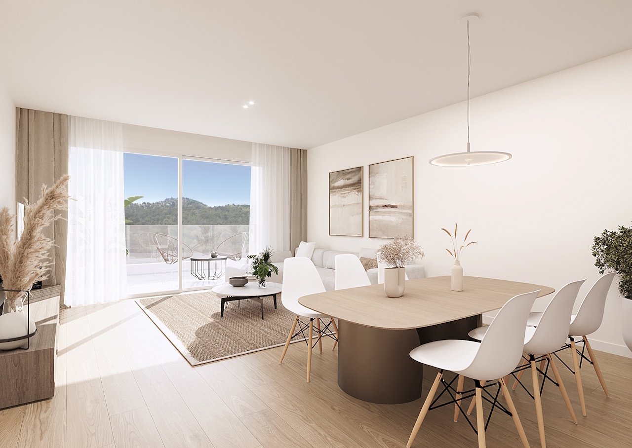Obergeschoss-Wohnungen mit 3 Schlafzimmern, 2 Badezimmern, Dachterrasse, Klimaanlage, Kfz-Stellplatz und Gemeinschaftspool im Herzen des La Manga Club - 6