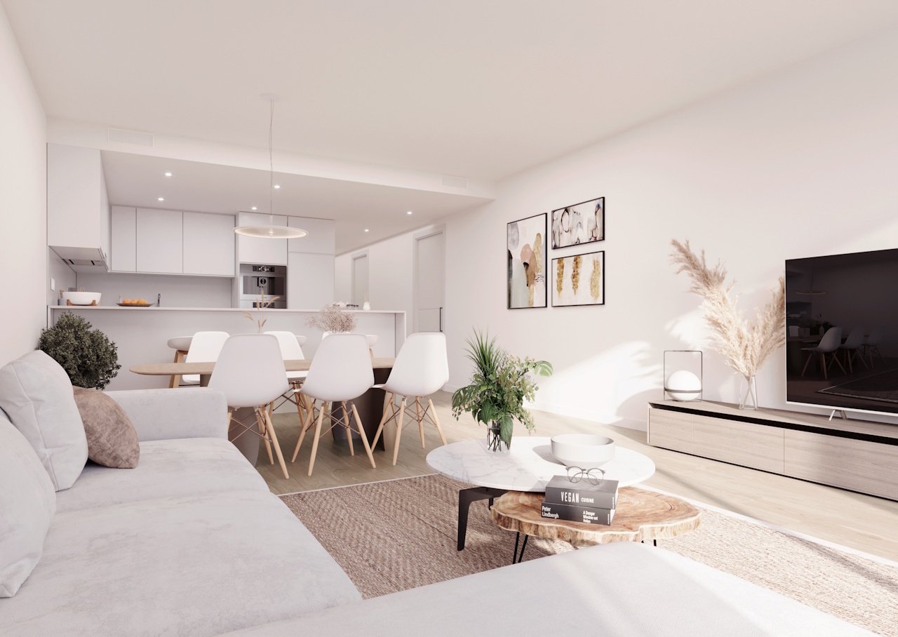 Obergeschoss-Wohnungen mit 3 Schlafzimmern, 2 Badezimmern, Dachterrasse, Klimaanlage, Kfz-Stellplatz und Gemeinschaftspool im Herzen des La Manga Club - 8