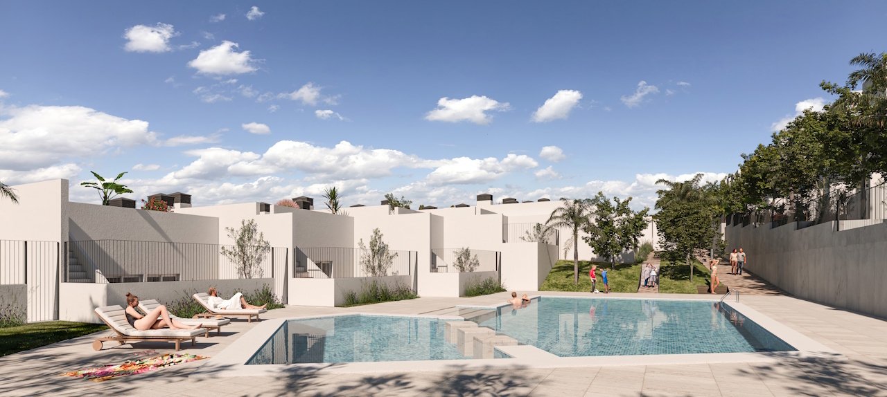 Wunderschöne Reihenhäuser mit 3 Schlafzimmern, 3 Bädern, Keller, Dachterrasse, Kfz-Stellplatz und Gemeinschaftspool bei Alenda Golf - 2