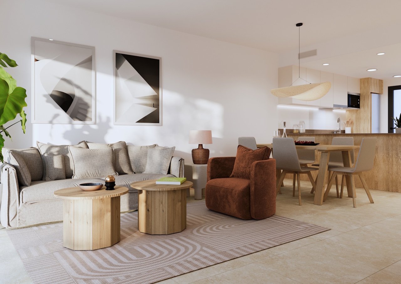 Erdgeschoss-Wohnungen mit 3 Schlafzimmern, 2 Bädern, Tiefgaragenstellplatz, Gemeinschaftspools und beheizten Whirlpools - 4